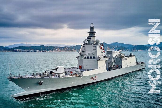 イタリア軍艦が横須賀に来航、就役したばかりの最新鋭艦「フランチェスコ・モロジーニ」…6月21に日に入港！
