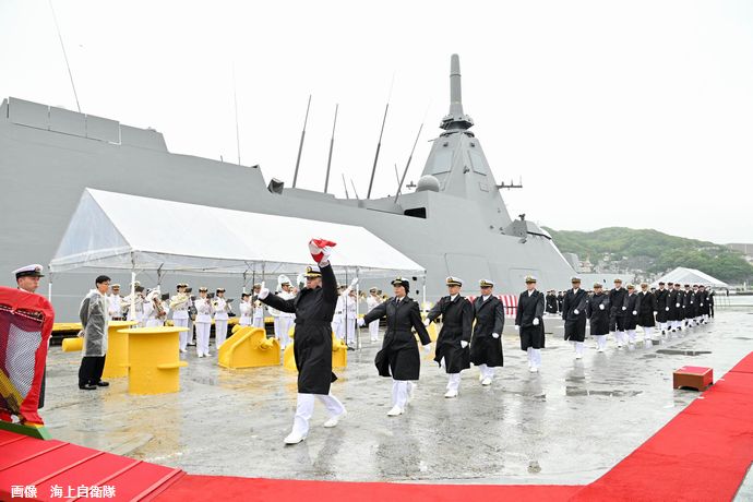 最新鋭護衛艦「によど」が完成、海自に引き渡し…VSL垂直発射装置はすでに装備！