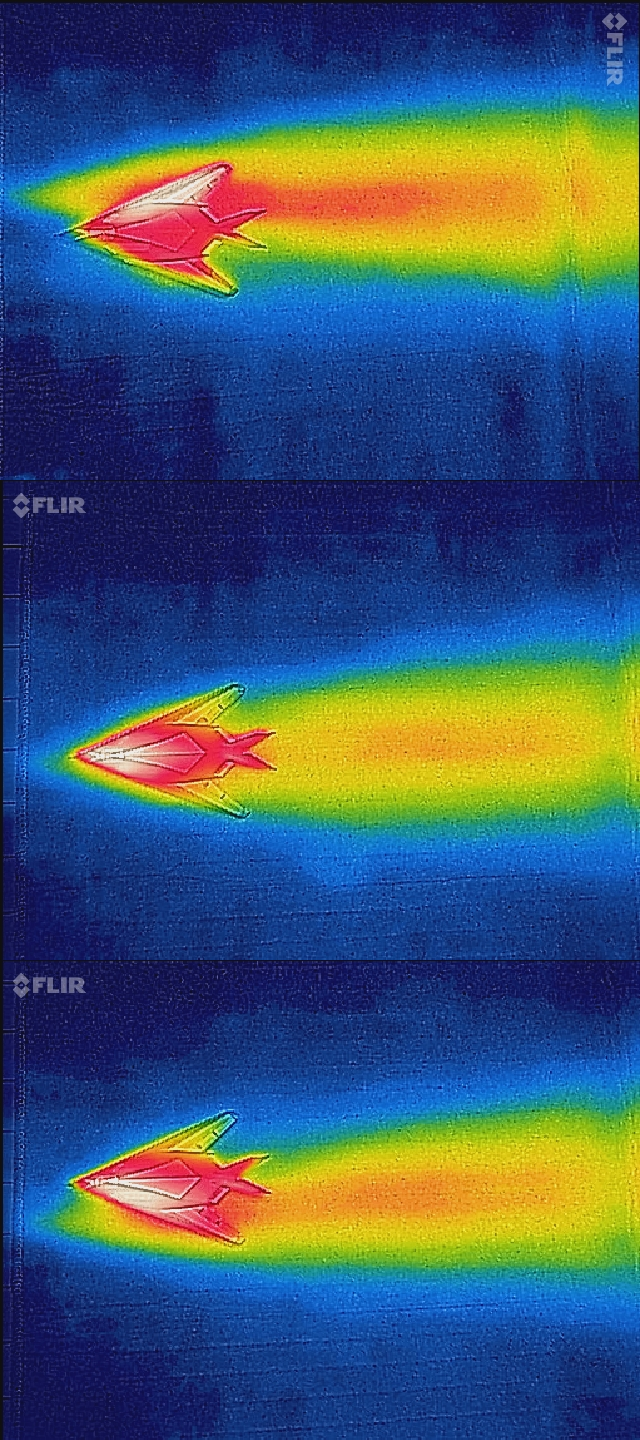 Flir Oneで航空機の流体解析 F 117 ナイトホーク Mako S Electronic Hobby 電子工作など