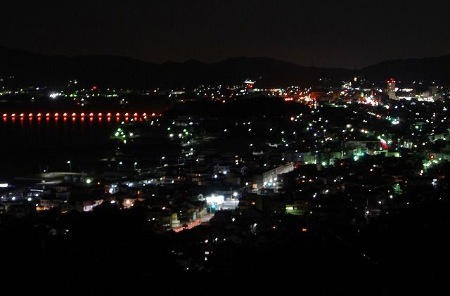 弘法山の夜景 蒲郡市 コルサの毎日がヒルクライム 弘法山の夜景 蒲郡市 コルサの毎日がヒルクライム