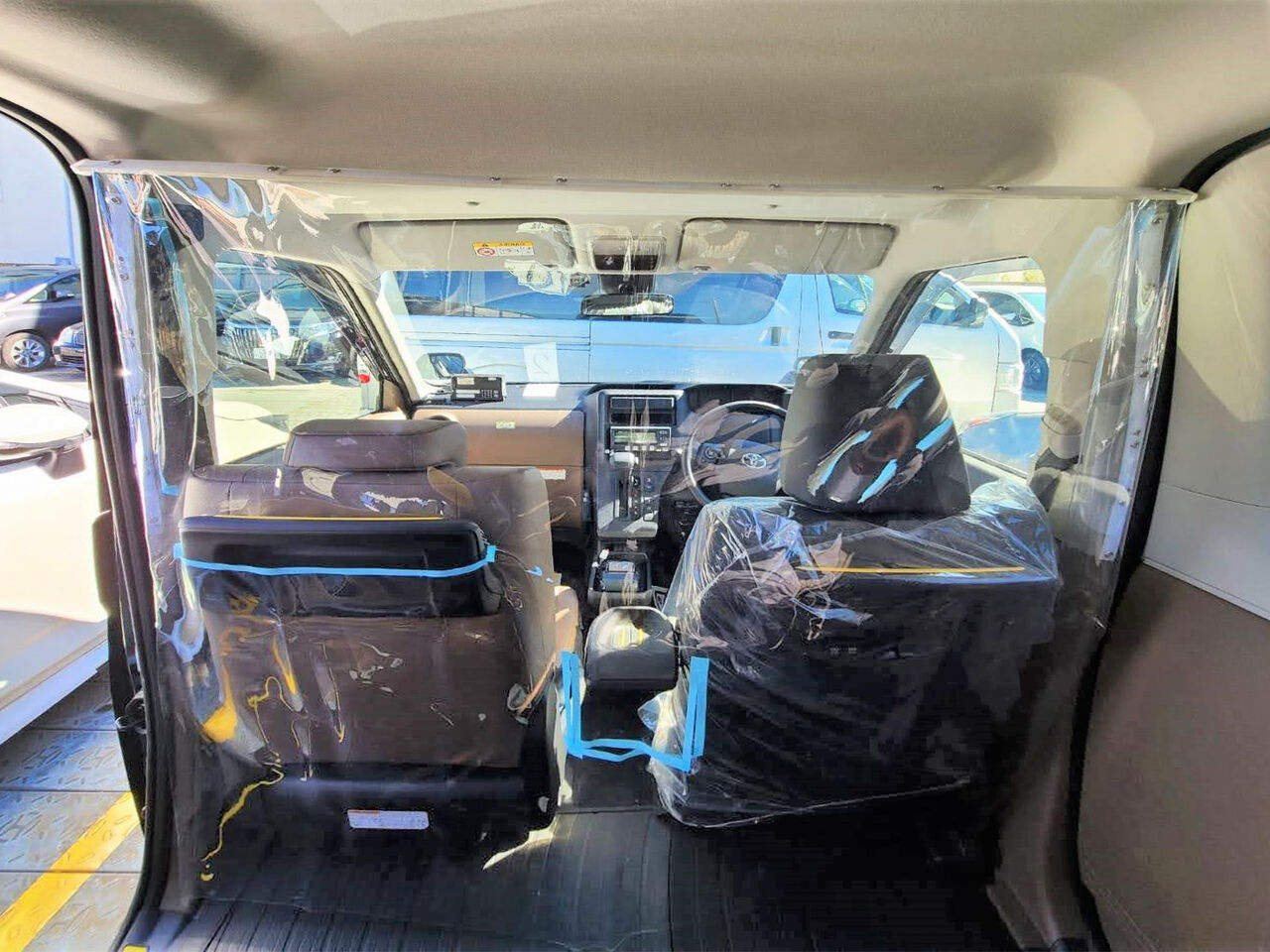 ビニールカーテンを運転席の間仕切りに その9 タクシー こるぞう ブログ