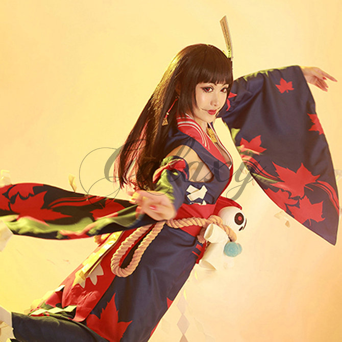  2024年おすすめのアイテム満載 SR式神 ゲームアプリ 陰陽師 鬼女紅葉 コスプレ衣装 和風 コスプレ