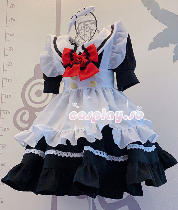 アニメメイド服 赤色胸元蝶結び シンプル ワンピース Cosplaysoのブログ