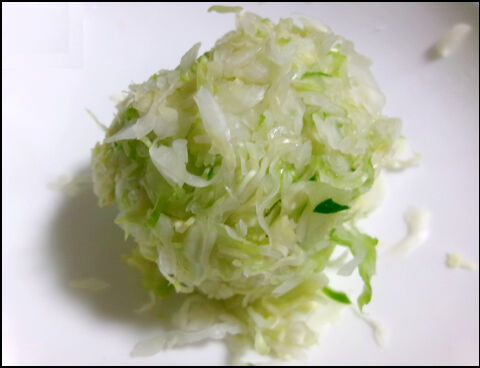 餃子　キャベツ　圧縮