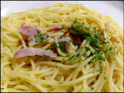 もちもち生パスタペペロンチーノ (11)圧縮