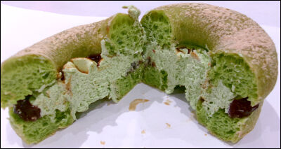 ミスド　どら抹茶 　つぶあん (6)圧縮