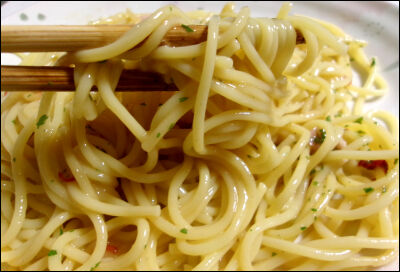 もちもち生パスタペペロンチーノ (13)圧縮