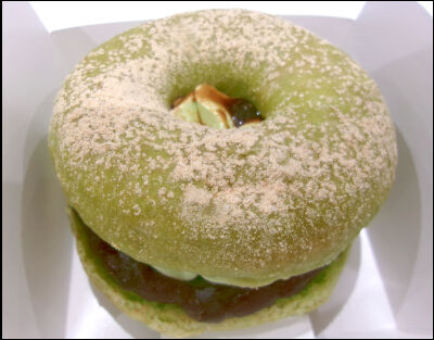ミスド　どら抹茶 　つぶあん (2)圧縮