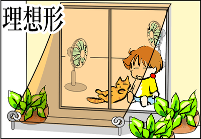 扇風機-イラスト