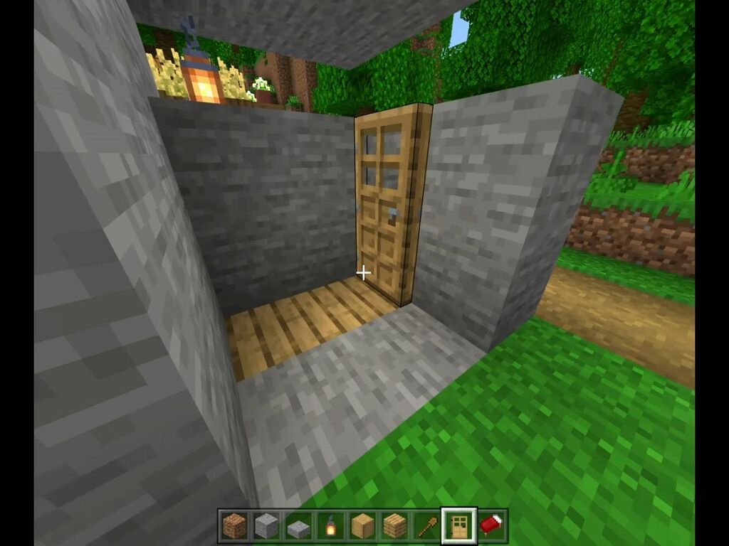 Minecraft マイクラ建築塾 02 石で作れるモダンな家 山椒はこつぶでも