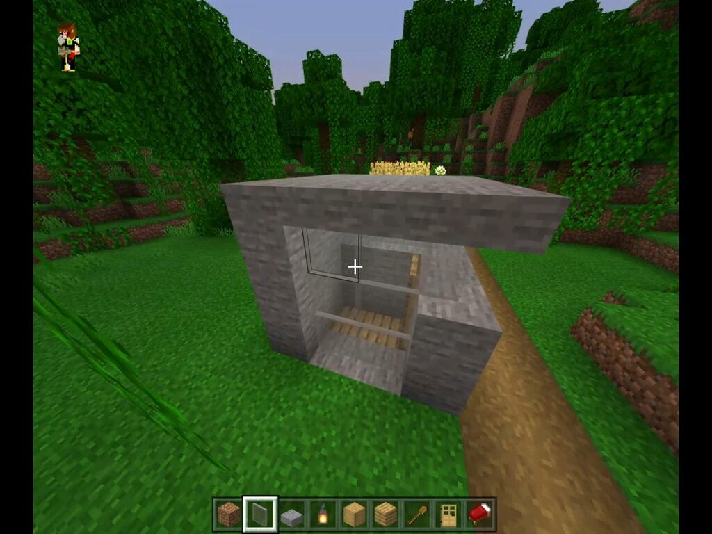 Minecraft マイクラ建築塾 02 石で作れるモダンな家 山椒はこつぶでも