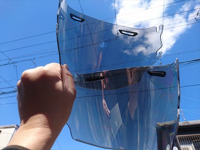 TITAN シェルター 透明シールド UVカット CWR-F2 チタンUVシェルター チタンUVシェルター SHOEI CWR