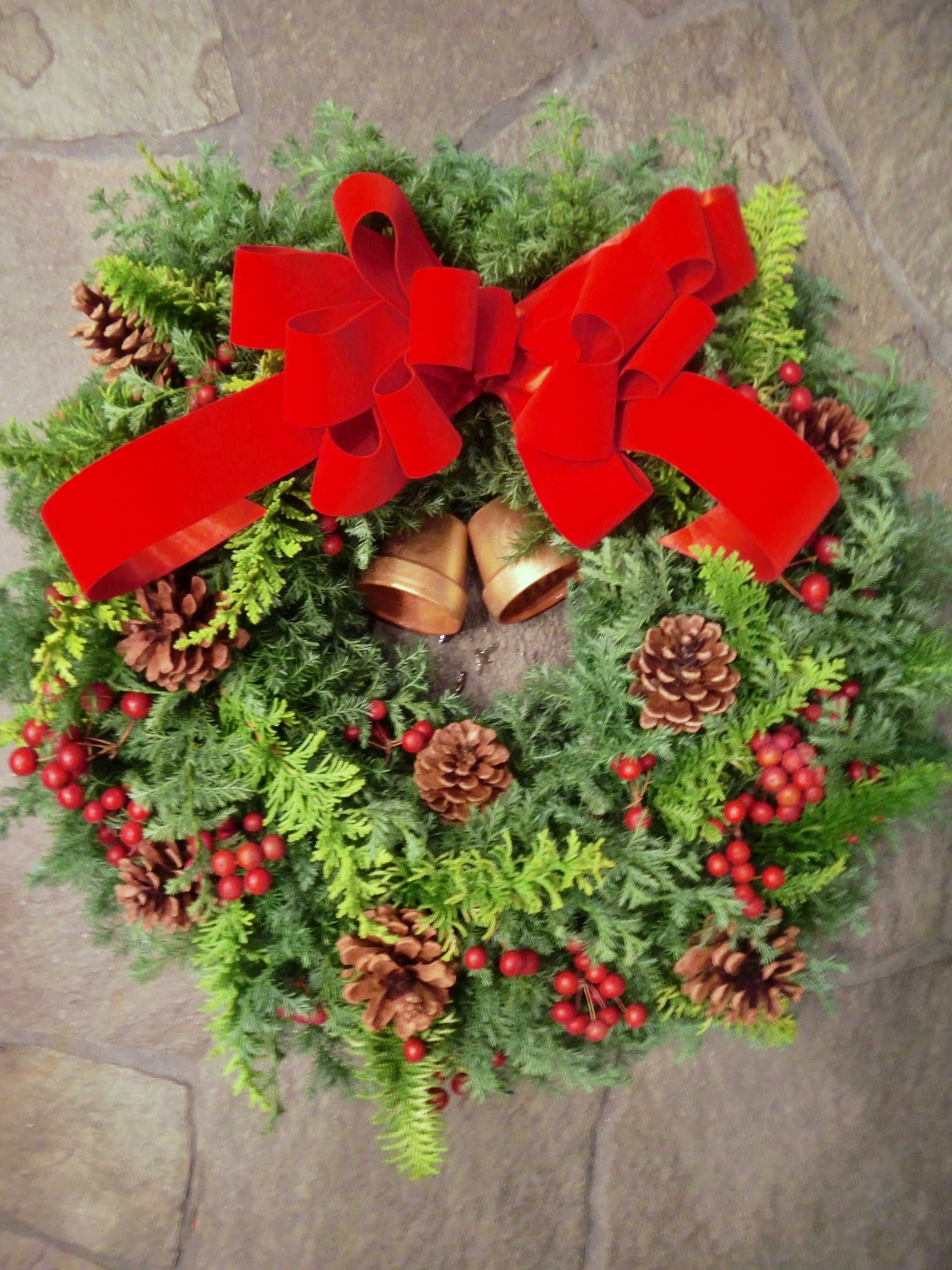 フレッシュクリスマスリース講習会のお知らせ カントリーラビット の幸せの花便り