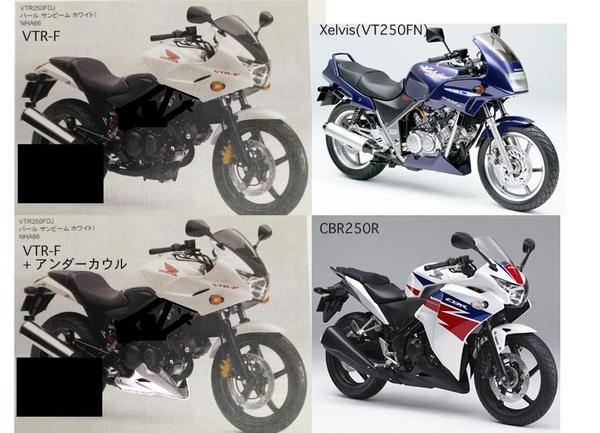 あのhonda Vtがハーフカウル付で帰ってくる アコードワゴンとcbr400rとns50fと