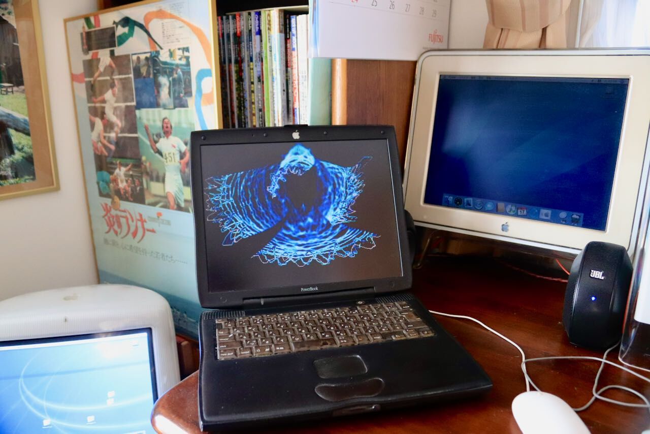 Macに囲まれてノンビリ : アコードワゴンとCBR400RとNS50Fと