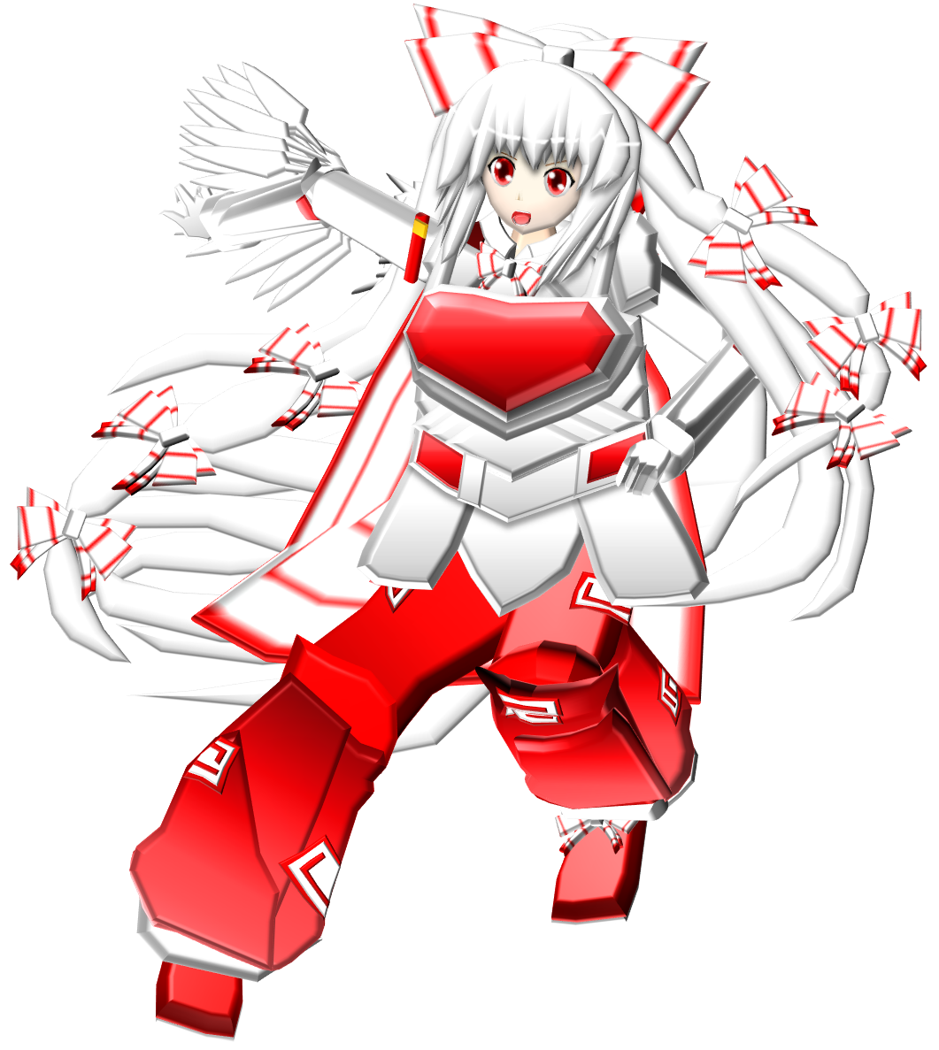 聖騎士風 藤原妹紅 を作ってみました 東方幻想物語