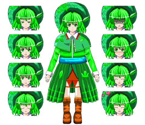 ラファエロ式 東方 瀬笈葉 イラスト版 立ち絵素材 Ver1 0 東方ポポロクロイス物語 東方種族交差