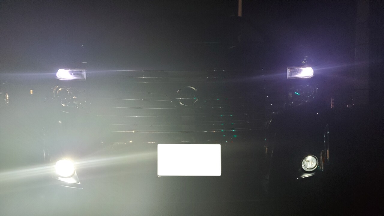 エルグランド フォグランプ交換の巻 今日の牛村さん 介護と育児と改造日誌