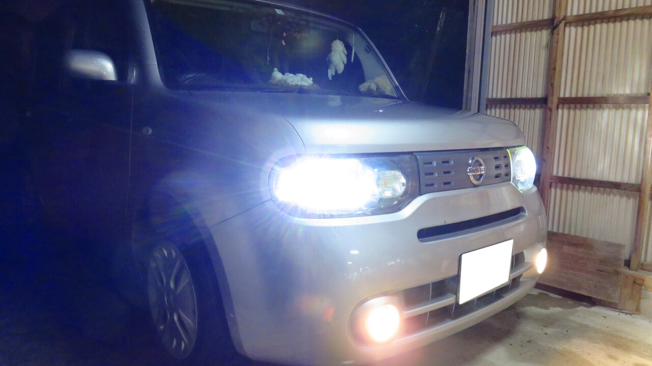 キューブ さらばモコ 新嫁車ヘッドライトledバルブ取り付けの巻 今日の牛村さん 介護と育児と改造日誌 キューブ さらばモコ 新嫁車ヘッドライトledバルブ取り付けの巻 今日の牛村さん 介護と育児と改造日誌
