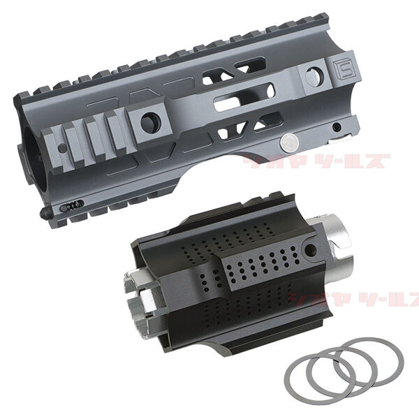 M4用 salient arms jailbreak タイプ 6.5inch HANDGUARD GRAY (マズル