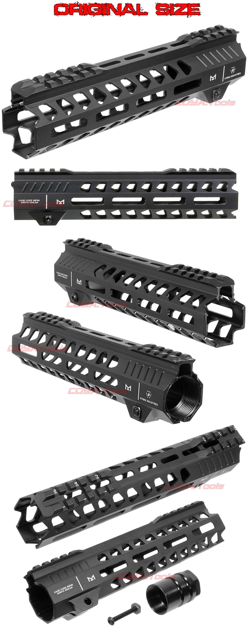 M4用 Strike Industriesタイプ RAIL AR-15 9インチ HANDGUARD M