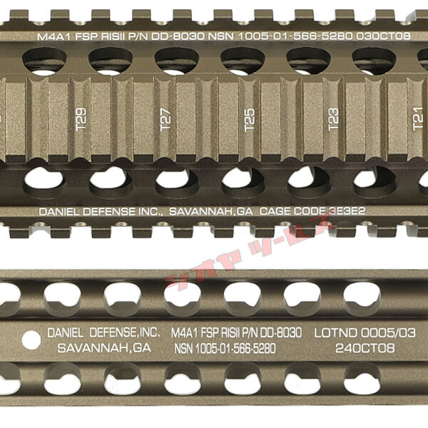 ダニエルディフェンス ma41 fsp タイプ ハンドガード fde m4 DANIEL DEFENSE M4A1 RISⅡ FSP タイプ HANDGUARD DDC ( SOPMOD
