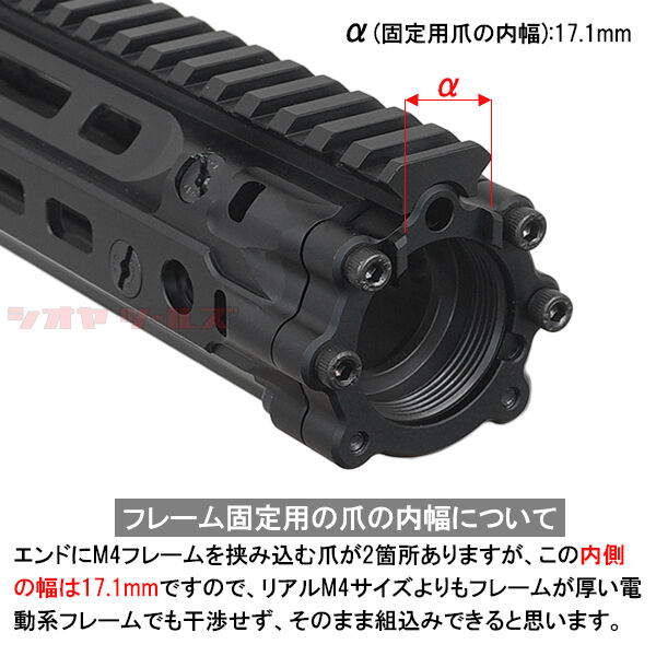 M4用 DANIEL DEFENSE RISⅢ タイプ HANDGUARD 12.5inch