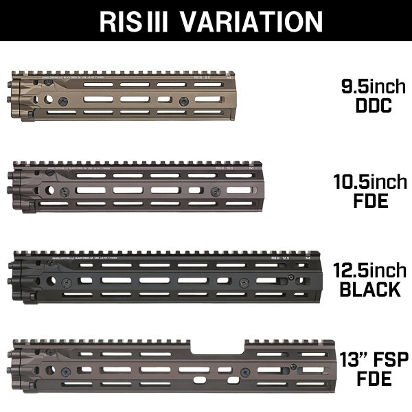 M4用 DANIEL DEFENSE RISⅢ タイプ HANDGUARD 10.5inch ( ダニエル