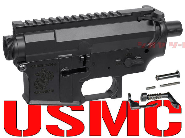 E&C製 マルイ電動M4用 VLTORタイプ アルミフレーム SET USMC刻印 E&C製 マルイ電動M4用 VLTORタイプ アルミフレーム SET USMC刻印