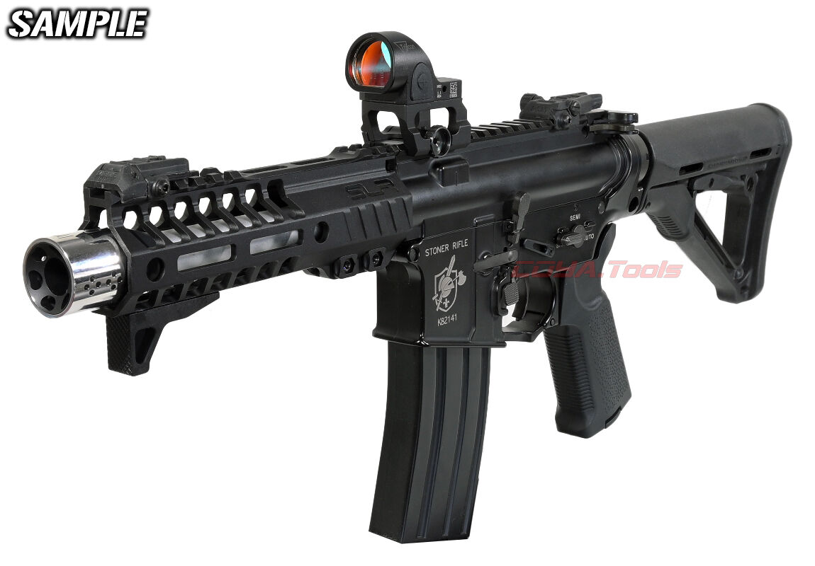 M4用 SLR Rifleworks HELIX タイプ M-LOK 7インチ HANDGUARD BK(7inch 取付方法 SRO ...