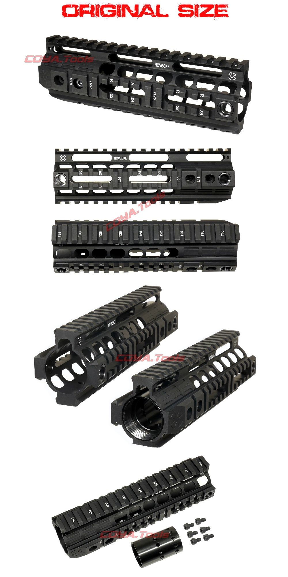 NOVESKEタイプ 7.25インチ RAS(M4/ノベスキー/ハンドガード : COYA