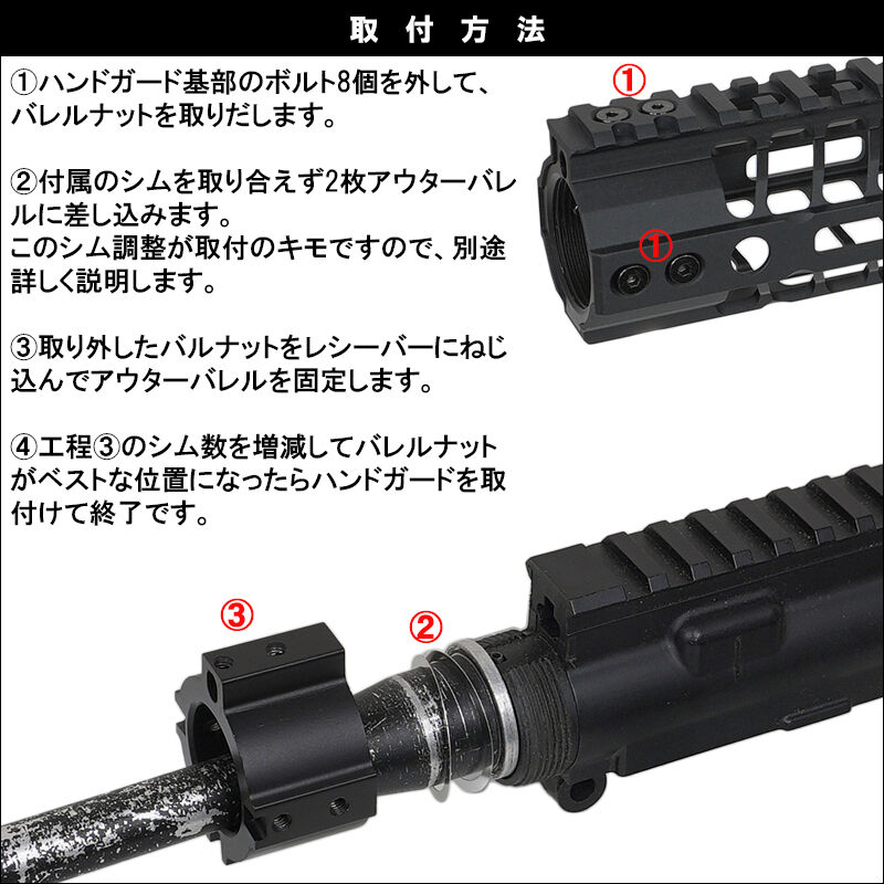 M4用 SPIKES TACTICAL タイプ LW ハンドガード 7.5inch M-LOK