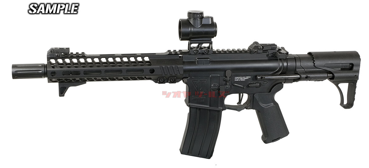 SLRハンドガードブラック5.5 & ハンドストップ、mlokレール AIRSOFT97