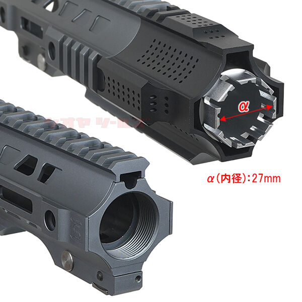 M4用 salient arms jailbreak タイプ 6.5inch HANDGUARD GRAY (マズル