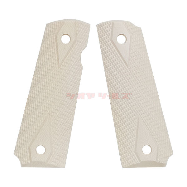 ★1911用 グリップ アイボリー硬質素材 楽天市場】☆HOGUE 1911シリーズ用 ポリマー製アイボリーグリップ