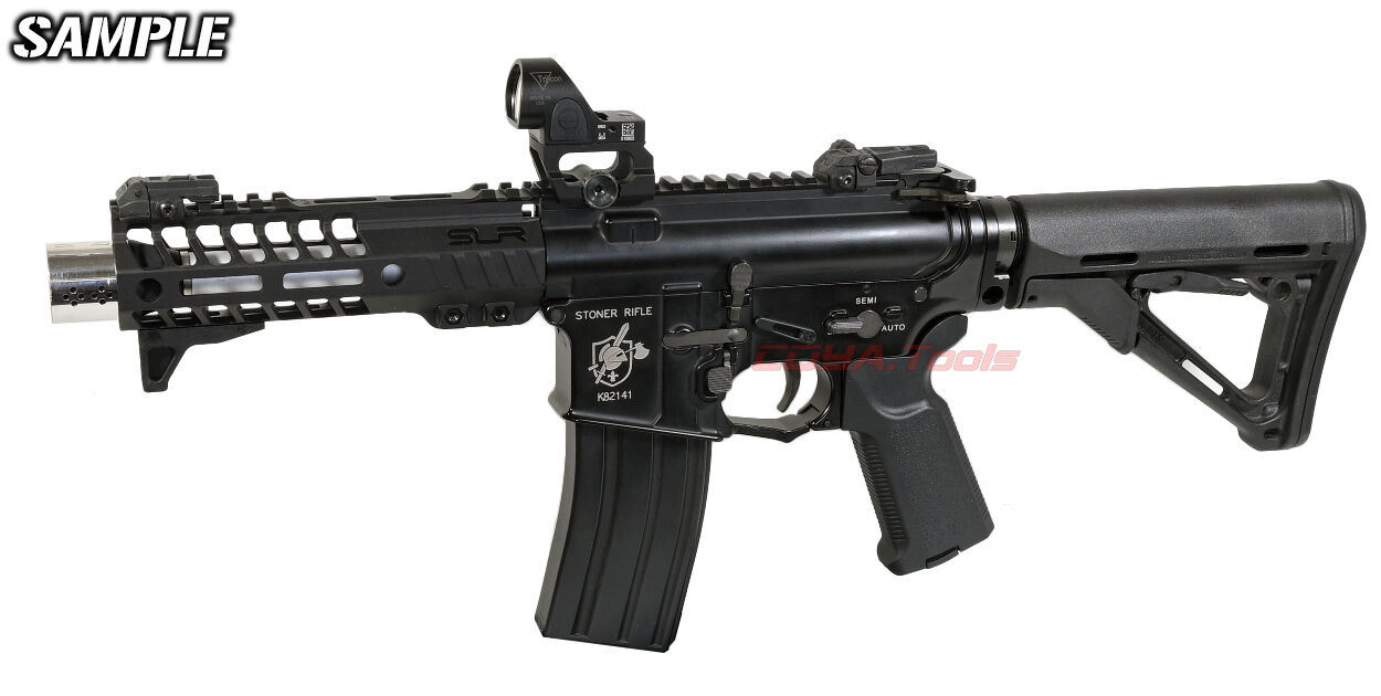 M4用 SLR Rifleworks HELIX タイプ M-LOK 7インチ HANDGUARD BK(7inch