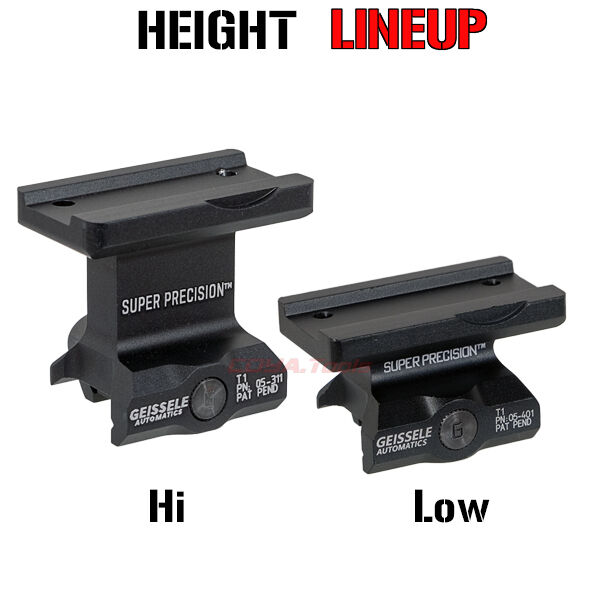 Micro T1用 Geissele タイプ Super Precision Low HI Mount ( T2