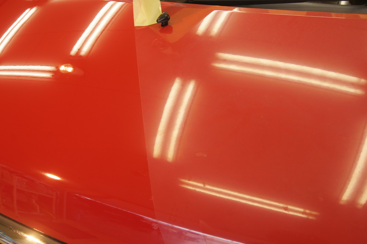 赤い車の色あせ これぞ磨きぜよ 色あせ復元 岸和田のコーティング 鈑金ショップ Cp Style スタッフブログ
