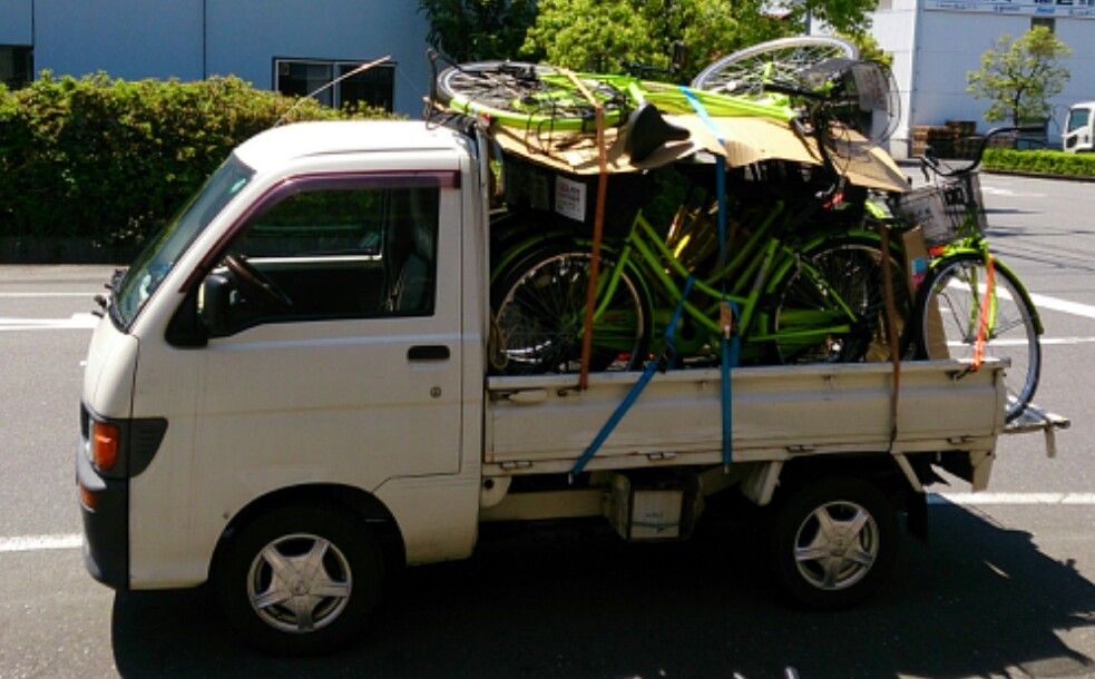 軽トラに自転車が10台乗せれるんです サイクルプラザ フジカワのブログ