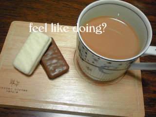 TimTamとミルクコーヒー