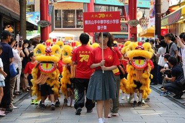 横浜・国慶節 写真上(山手中華学校)