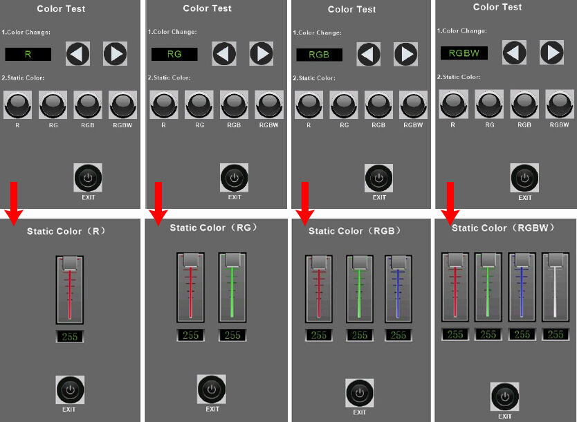 DMX Media Bar Black Domeのスタートアドレス設定など～DMXア