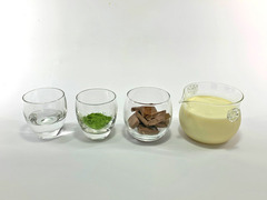 抹茶チョコのホットドリンク(材料)