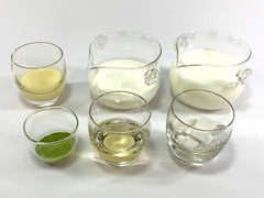 知覧茶練乳葛プリンの作り方(材料)