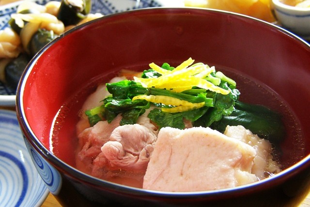 地鶏の鶏ガラスープで作ったお雑煮