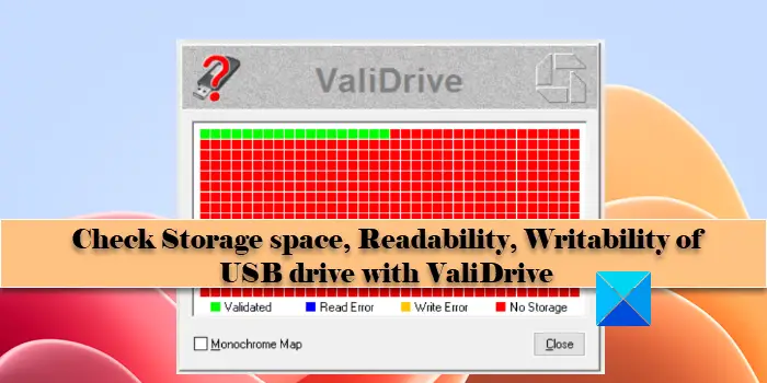Kiểm tra dung lượng lưu trữ, tốc độ đọc ghi của ổ USB: ValiDrive ...
