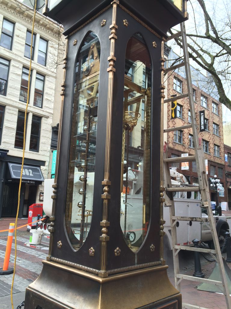 ガスタウンの蒸気時計 のびのびカナダ留学と旅