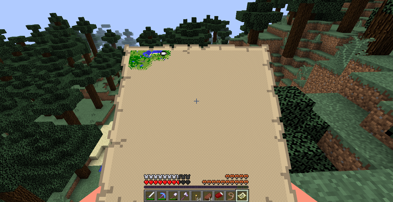 サバイバルする 地図を埋めてく In Minecraft