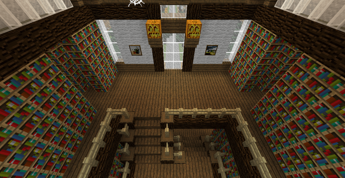Minecraft 8 マツ村に図書館を建築した クリエイティブ In Minecraft