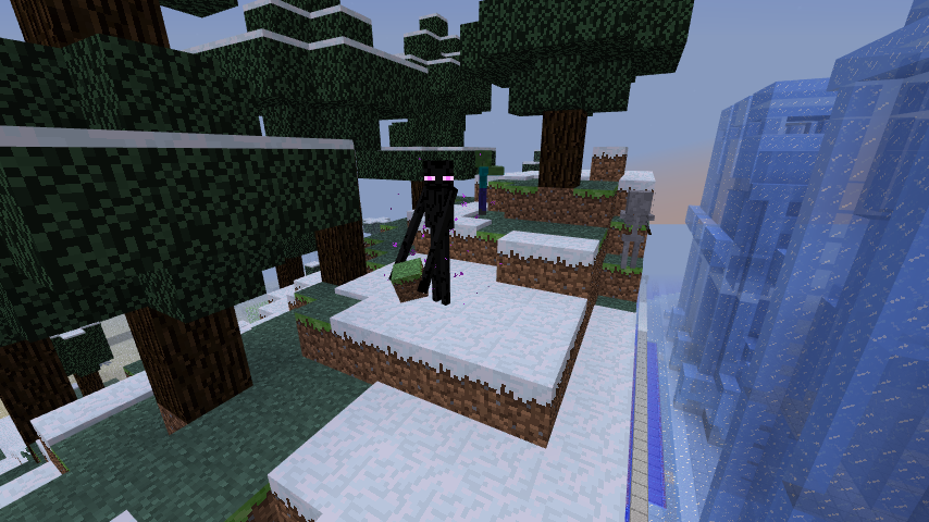 氷の建物にチャレンジ １１ Minecraft クラフト生活記